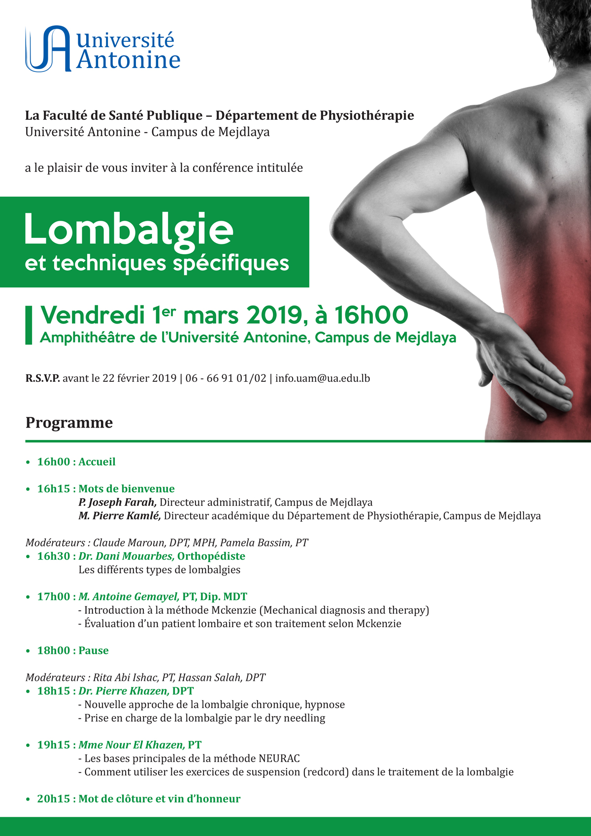 Lombalgie et techniques spécifiques 