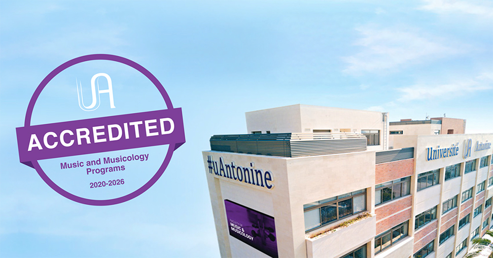 Accréditation des programmes de musique et musicologie de l’Université Antonine par l’agence européenne MusiQuE