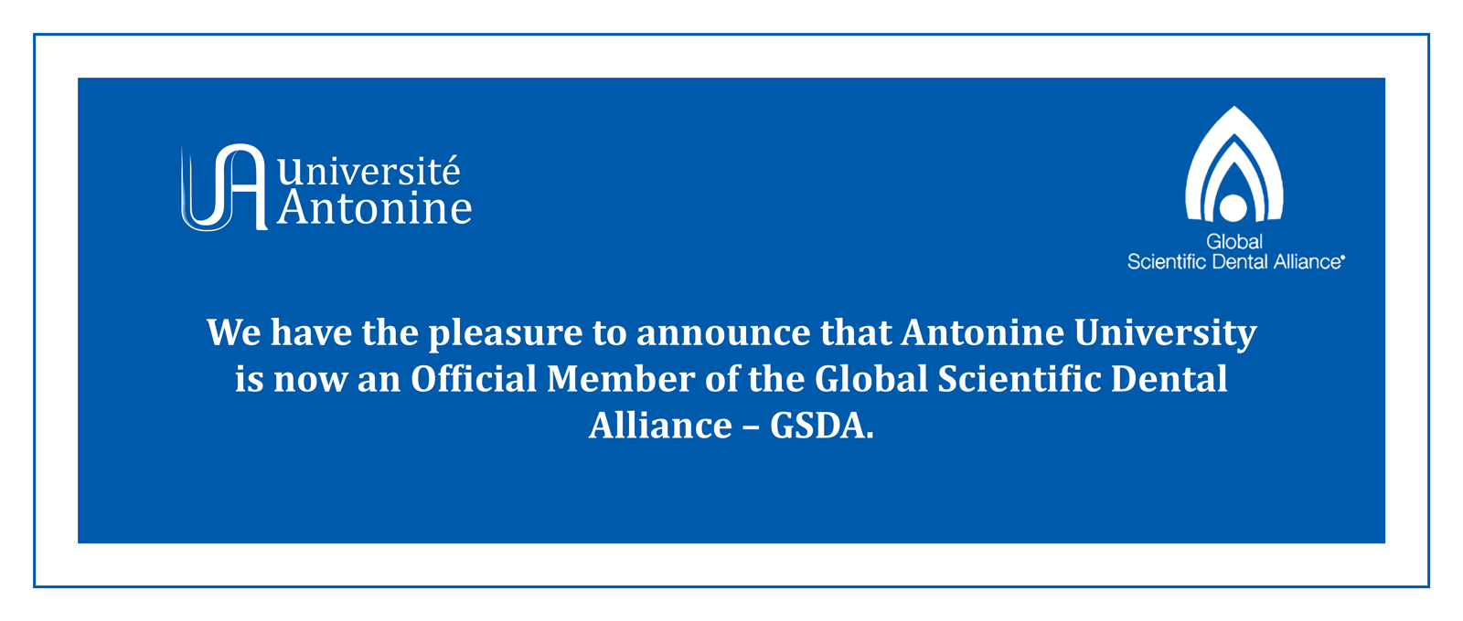 Antonine University is now an Official Member of GSDA