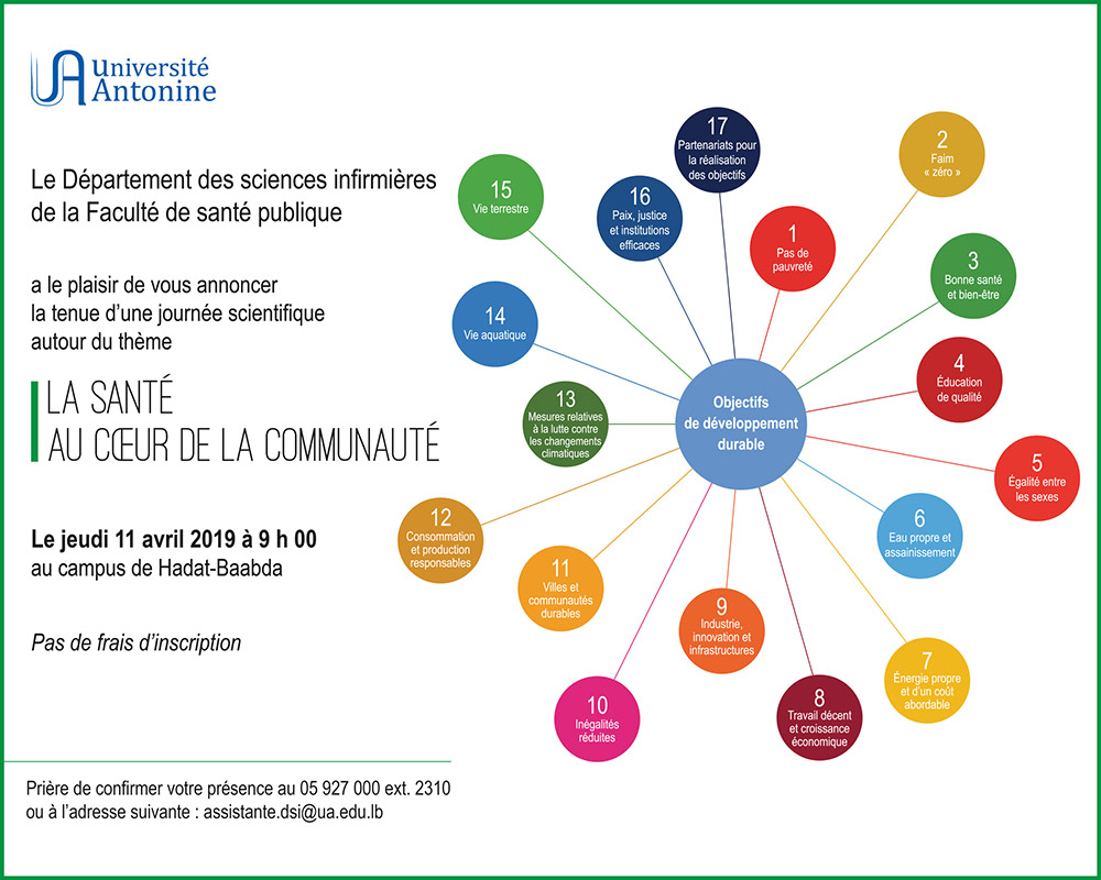 Une journée scientifique autour du thème : La santé au Cœur de la communauté  