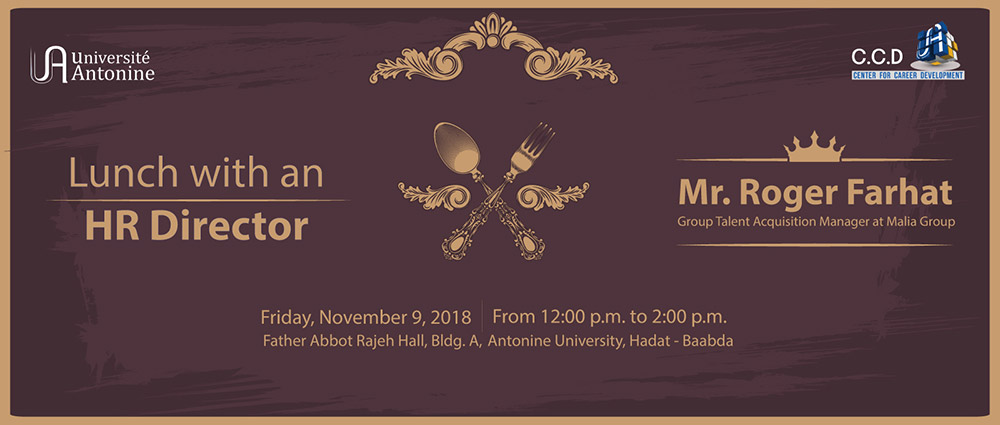 Lunch with an HR Director, with Mr. Roger Farhat