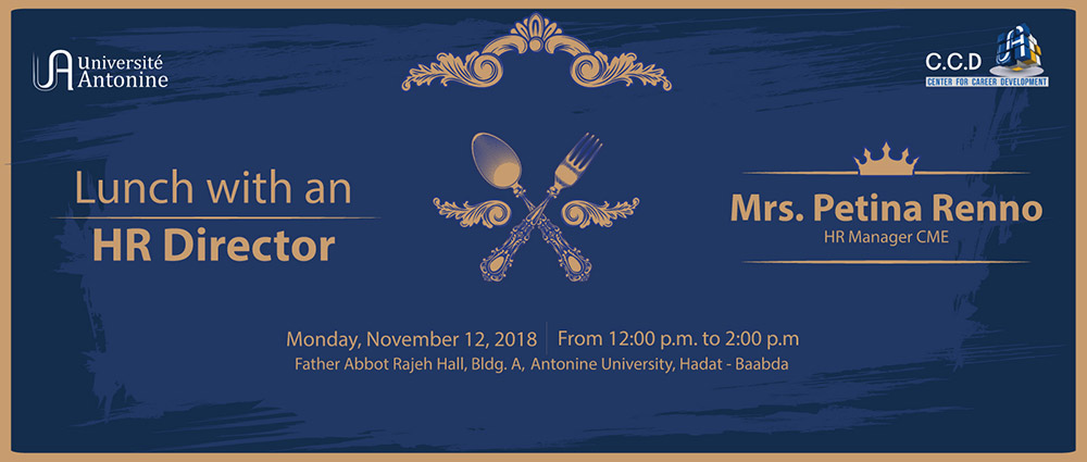 « Lunch with an HR Director » avec Mme Petina Renno, Directrice des Ressources humaines à CME